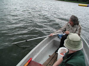 Planktonfischen im Heiligensee